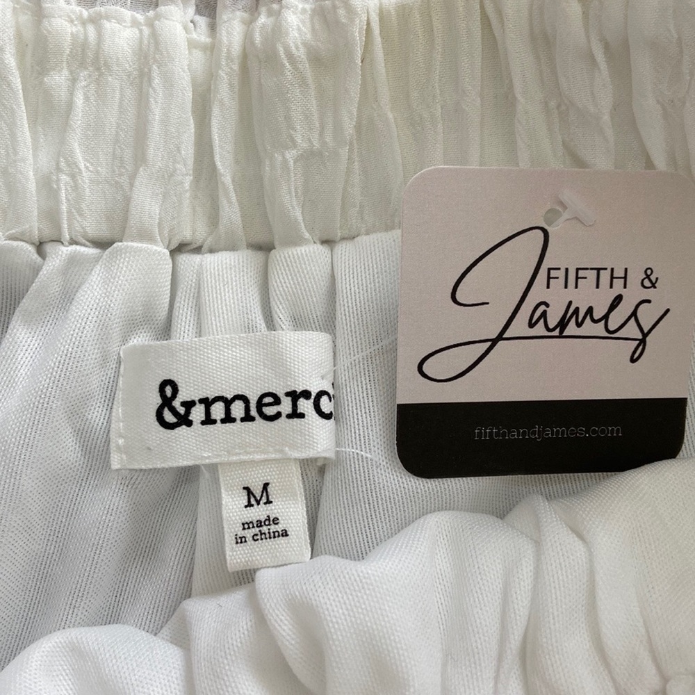 NWT White Mini Skirt- Medium - Picture 6 of 7